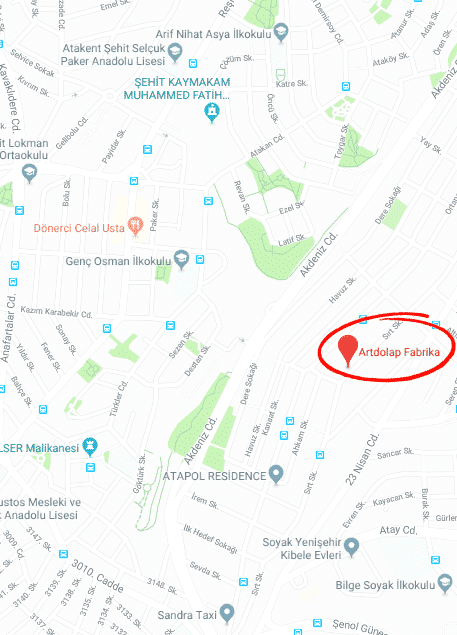 fabrika map min - Mağazalar